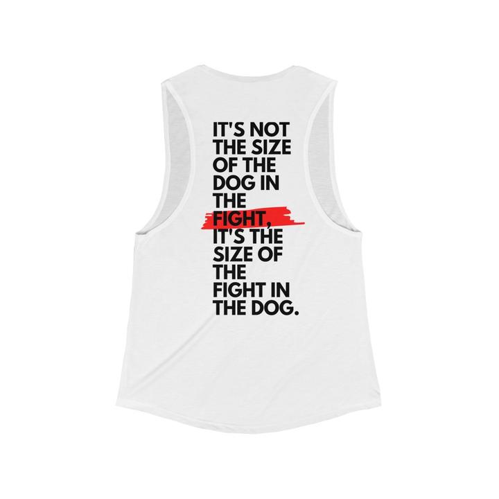 Women's Flowly Scoop Dog Fight Muscle Tank