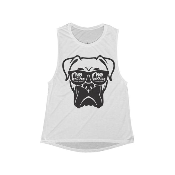 Women's Flowly Scoop Dog Fight Muscle Tank