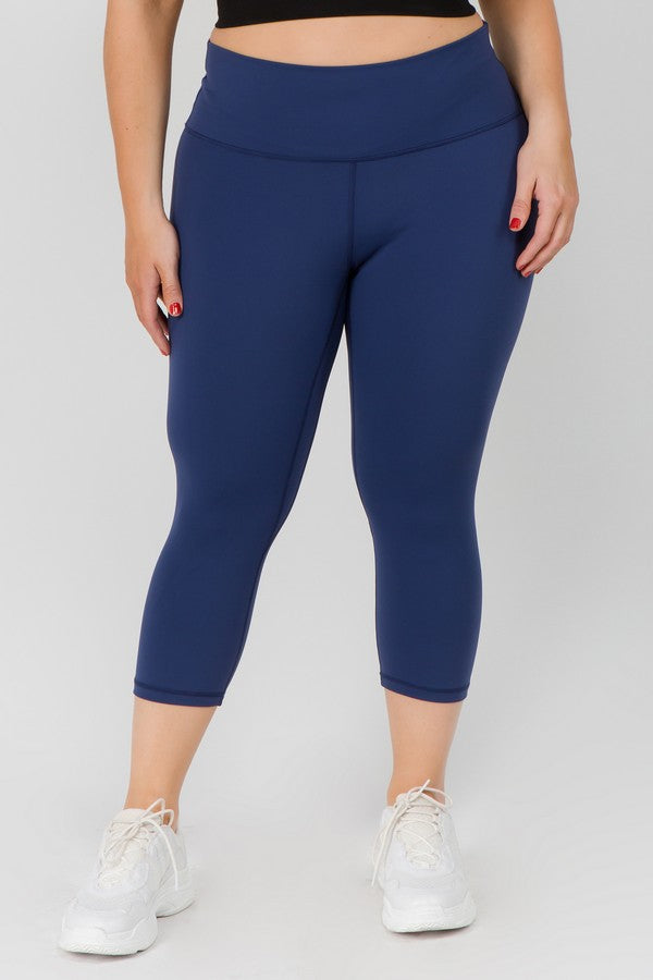 Women's Plus Active Buttery Soft Capri Leggings