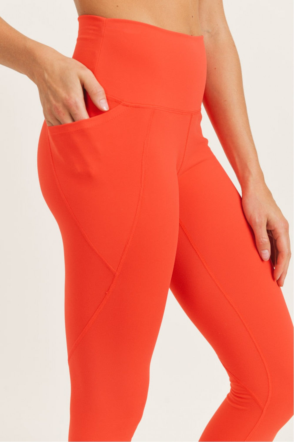 Tapered Band Essential Solid Highwaist Leggings