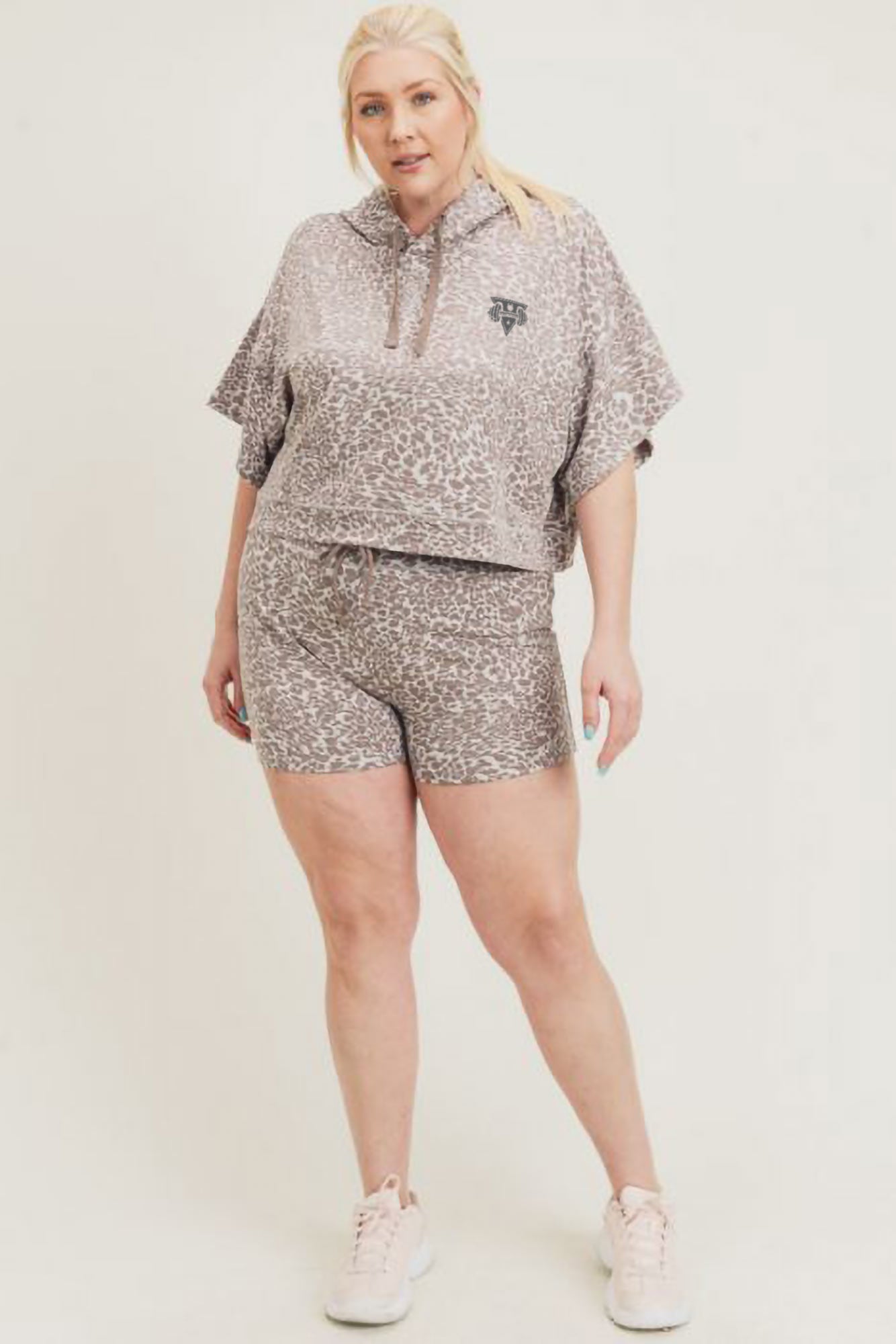 Cheetah Print Drawstring Short Shorts