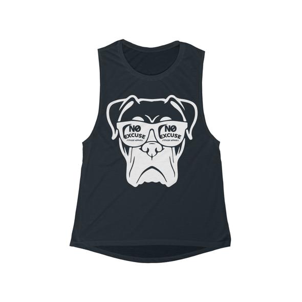 Women's Flowly Scoop Dog Fight Muscle Tank