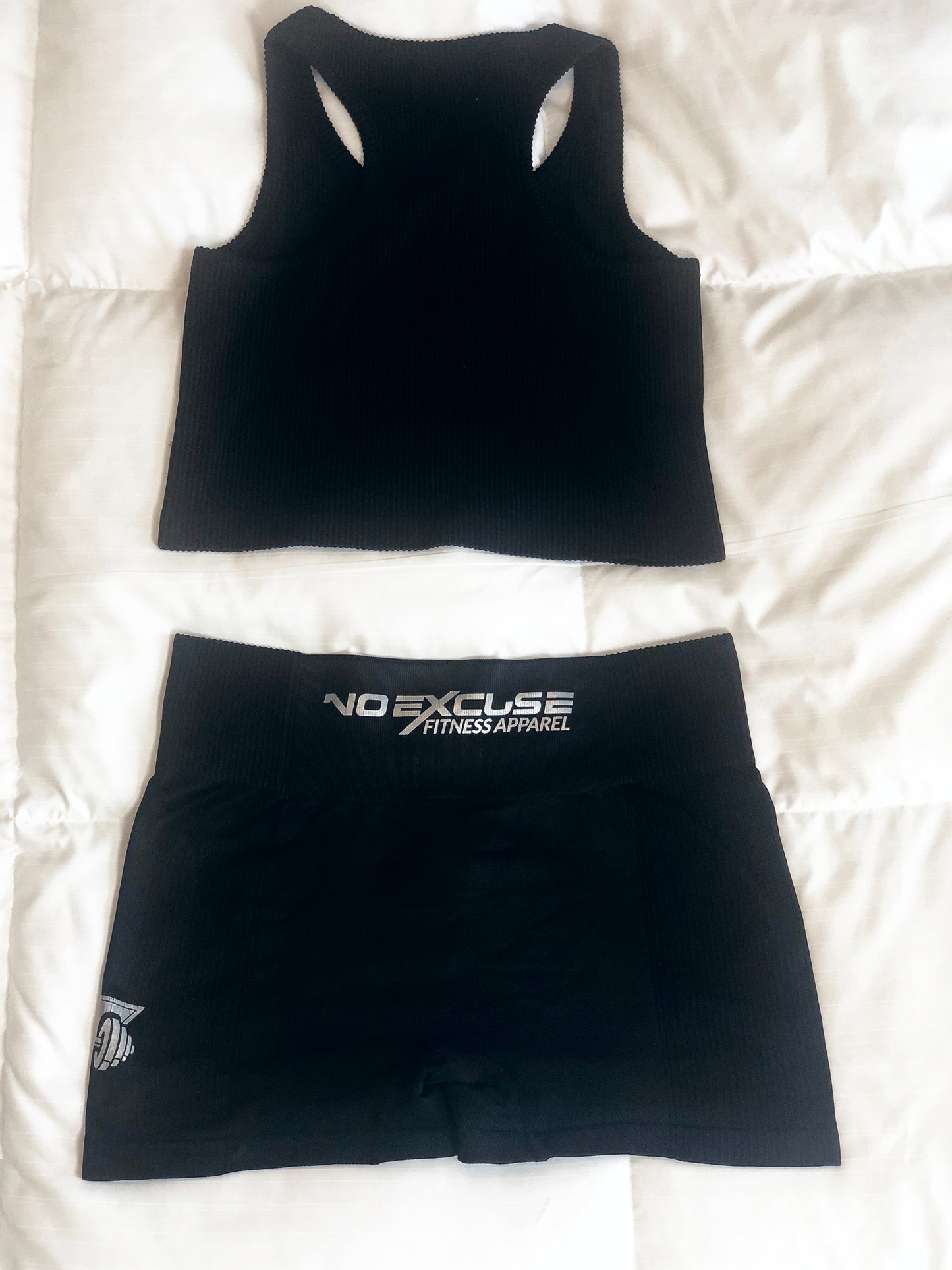 Ribbed All-Over Crop Racerback Tank