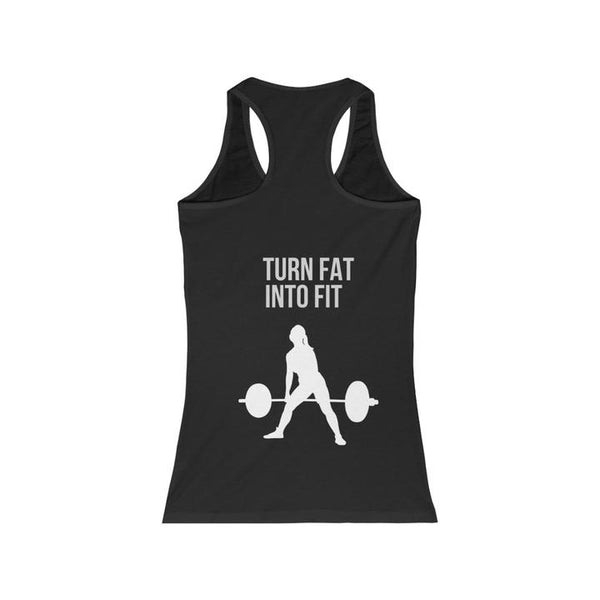 Women's Turn Fat Into Fit Racerback Tank Top