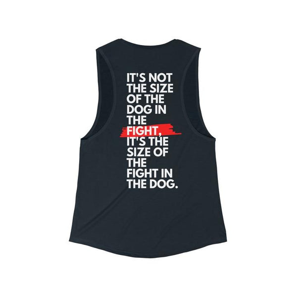 Women's Flowly Scoop Dog Fight Muscle Tank