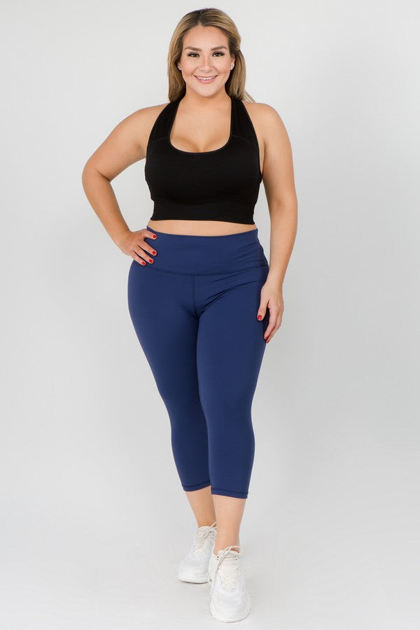 Women's Plus Active Buttery Soft Capri Leggings