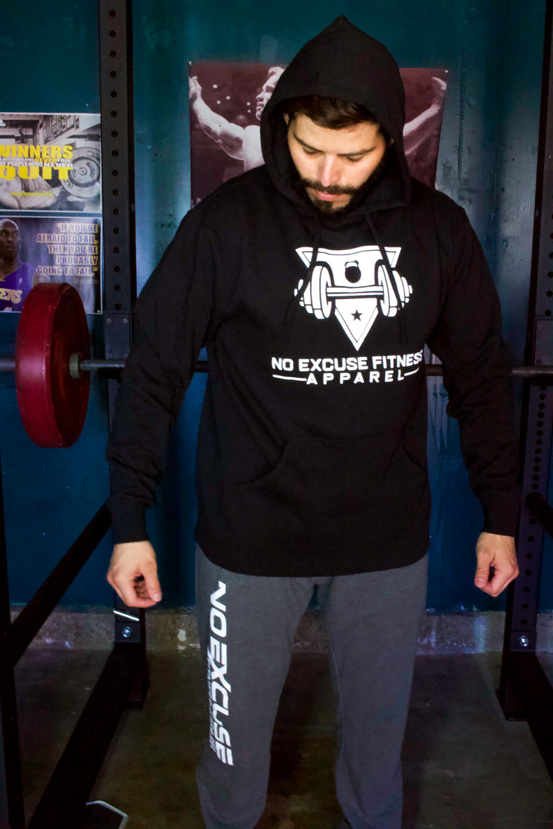 Men's NO EXCUSE FITNESS APPAREL Logo Sweatshirt Hoodie